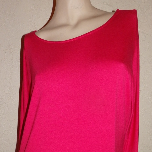 Calvin Klein NWOT Red/ Black Knit Zipper Sleeve - Picture 3 of 7